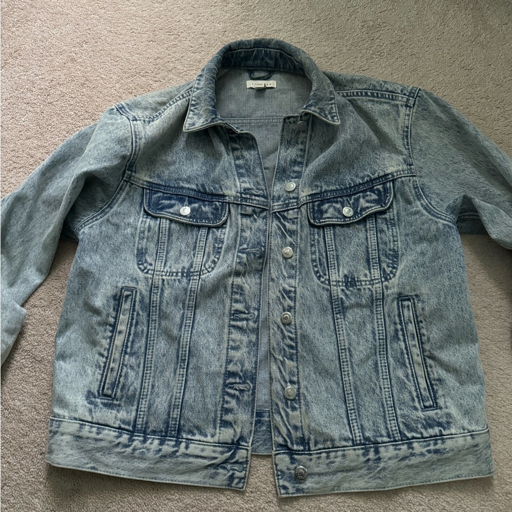 Topshop Acid Wash Denim Jacket
